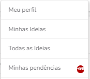 Tela Minhas Pendências com filtros e listagem