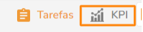 Botão KPI no canto superior do projeto