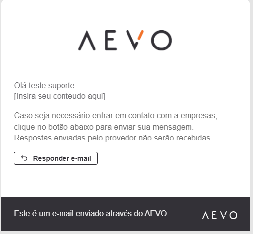 Thread com resposta da startup no card