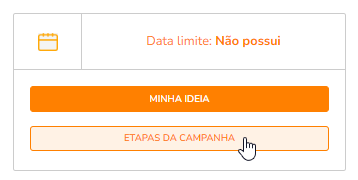 Opção Etapas da Campanha na lateral direita