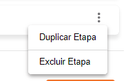 Remover ou duplicar etapa do fluxo