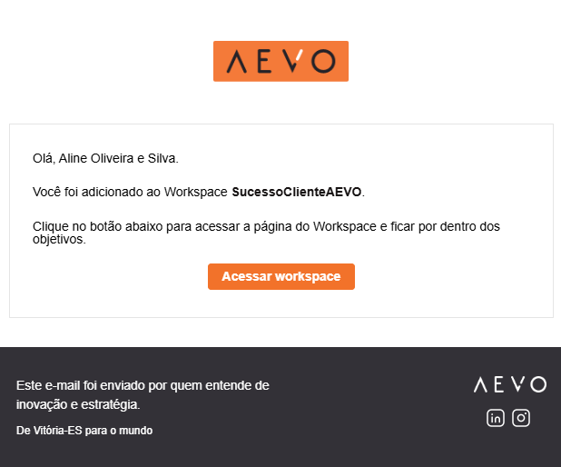 Home da Central listando workspaces e objetivos