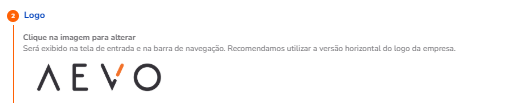 Exemplo de logo na tela de login e barra de navegação
