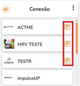 Ícone que indica startup associada a projeto